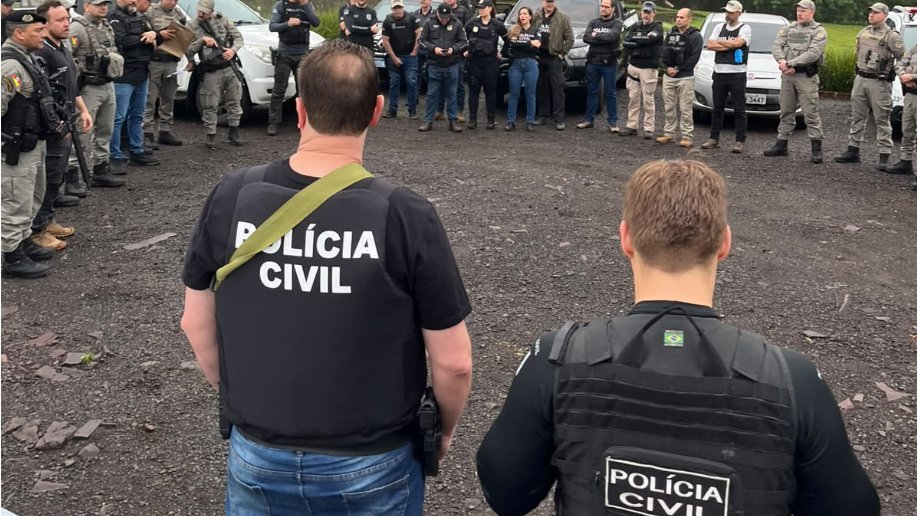 Operação Vértice mobiliza 50 policiais e mira suspeitos de homicídio ligado ao tráfico em Venâncio Aires